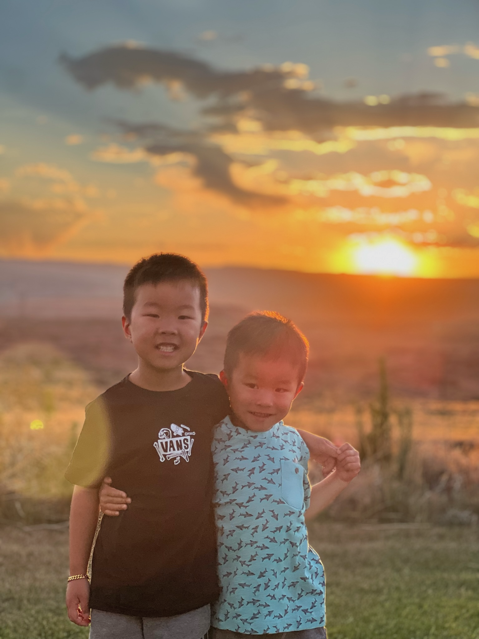 Dr. Lay with his sons